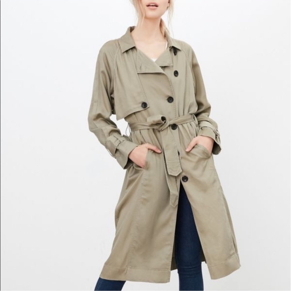 Urban Outfitters Silence + Noise Lauren Duster Trench Coat